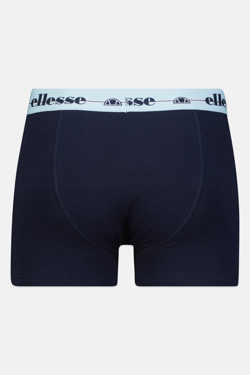 Ellesse Men 3 Pieces Brand Logo Trunks, Multicolor - Image 4
